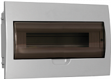 Бокс IEK Krepta 3 ЩРВ-П-18 252x398x87 IP41 прозрачная дверь картинка 